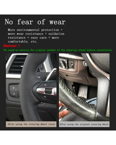 Customize DIY Car Steering Wheel Cover Microfiber Leather For MG ZS HS