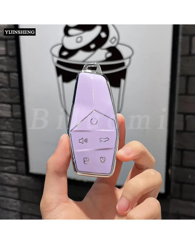 5 Buttons Soft TPU Full Cover Car Key Case Bag For MG ONE 2022 2023 20