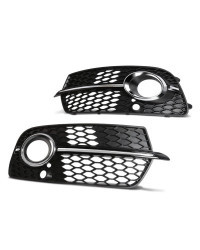 Cubierta de luz de parachoques delantero de coche, lámpara antiniebla, parrilla de panal, accesorios para Audi Q5 Sport s-line 2