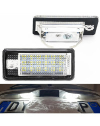 Lámpara de luz de matrícula de 18 LED 6000K para Audi A3 S3 A4 S4 B6 B7 A6 S6 A8 Q7, sin Error Canbus