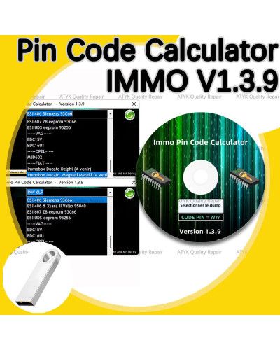 IMMO Pin Code Calculator V1.3.9 Repair equipment Diagnostic software P