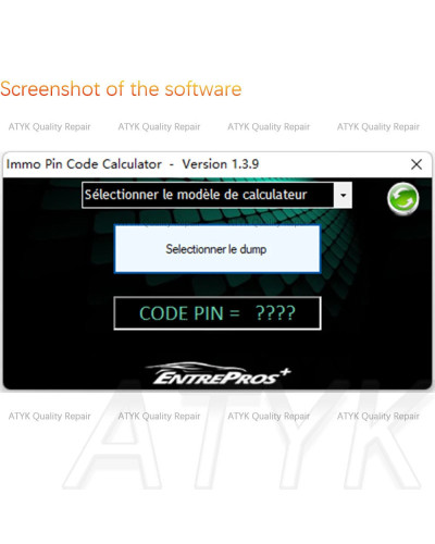 IMMO Pin Code Calculator V1.3.9 Repair equipment Diagnostic software P