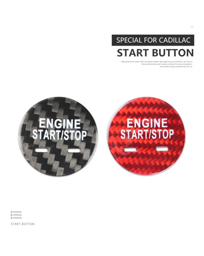 For Buick Verano Car Engine Start Stop Button Cover Real Carbon Fiber 