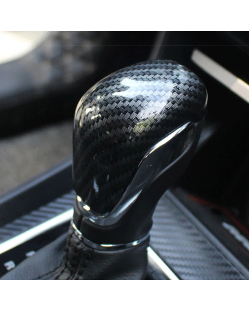 Carbon Fiber Car Gear Lever Shift Knob Cover ABS Decoration Trim for M