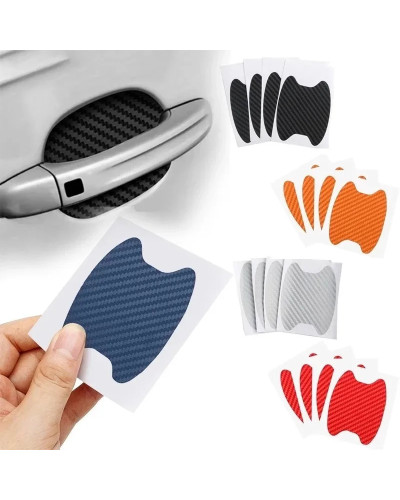 4pcs Car Door Sticker Carbon Fiber Styling Scratches Cover For Jetta M