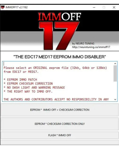 2024 hot sell,IMMO OFF Newest IMMOFF17 Software EDC17 with keygen Immo