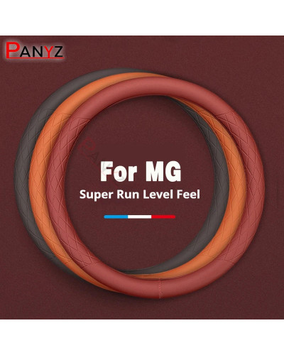 Anti Slip Auto Decoration PU Leather Universal Car Steering Wheel Cove