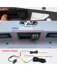 Cámara de visión trasera para manija de maletero de coche, accesorio para Audi A4 / S4 / RS4 B8 8K 2009-2016 / Q3 8U 2011-2017, 