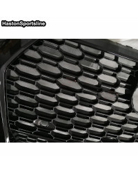 Cubierta frontal de panal para coche, parrilla de estilo deportivo RSQ5 Quatt, color negro brillante para Audi Q5 SQ5 Sline 2017