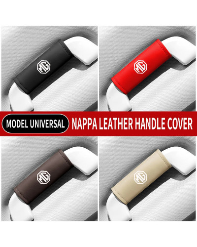 1PC Leather Car Roof Armrest Pull Gloves Door Handle Protection Cover 