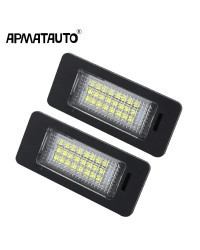 2 luces LED CANbus para matrícula de coche, accesorios de 12V para Audi A4, b8, A5, S5, Q5, TT, RS, VW, Volkswagen Passat 5D, R3