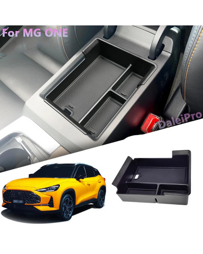 For MG One Armrest Storage Box Center Console Organizer Tray Storage B