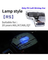 Perilla de palanca de cambios de cristal para coche, cubierta iluminada con pegatina RS Sline para Audi A4, A6, Q5, A5, Q7, Q8, 