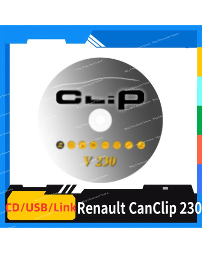 Software Newest Can Clip Rena-ult Full chip 230 For Renault OBD2 Diagn