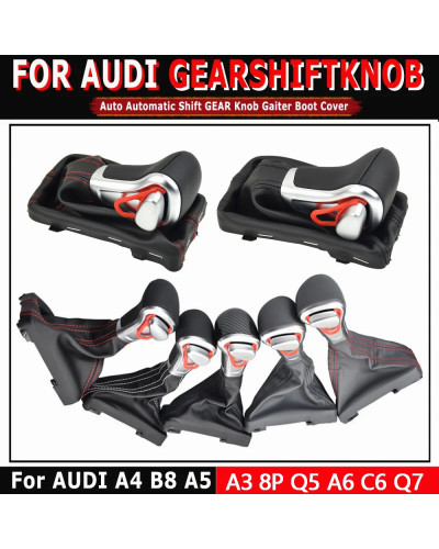 Perilla de cambio de marchas automático para Audi, accesorio para A6 C6 A4 B8 A5 Q5 A3 8P 2009 2010 2011 2012 2013 2014 4G1 713 