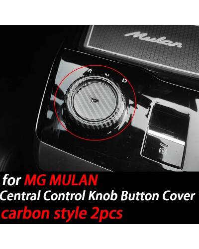 Car Central Control Knob Button Cover Sticker for MG MG4 MULAN Interio