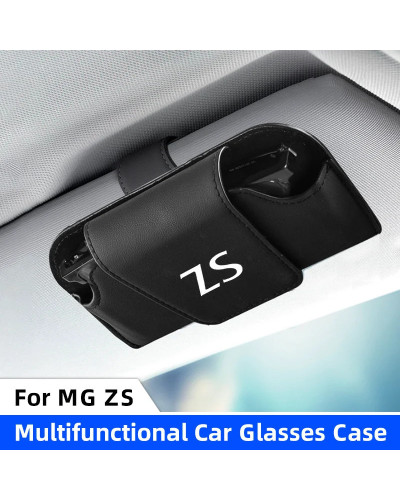 Car Sun Visor Glasses Holder Case For MG ZS EV EZS 2017 2018 2020 2022