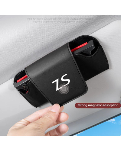 Car Sun Visor Glasses Holder Case For MG ZS EV EZS 2017 2018 2020 2022