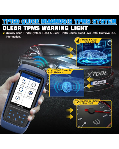 XTOOL TP150 WIFI TPMS Programming Diagnostic Tool Activate All Sensor 