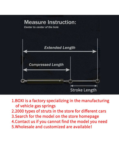 BOXI 1 Pair Trunk Lift Supports Struts 4095,SG414015 for Mitsubishi Ga