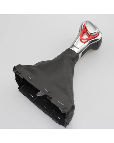 Perilla de cambio automático para coche, pomo de cambio de marchas de cuero PU para Audi A3, A4, B8, A5, A6, C6, Q5, Q7, 2009, 2