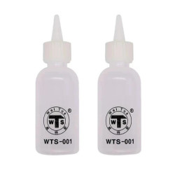 2PCS 50ML WTS-001 Plastic Liquid Alcohol Bottle for Dispenser Rosin Solder Flux Paste for Phone PCB Cleaning Welding Repair