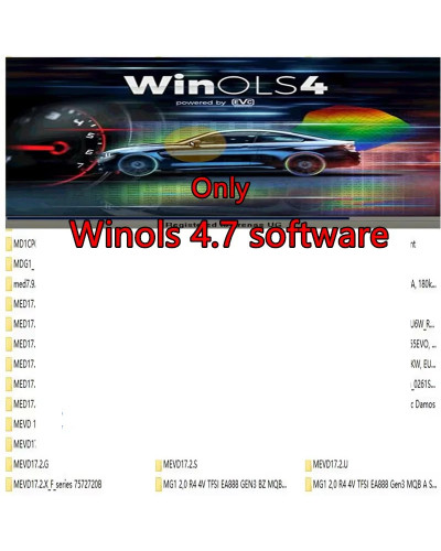 2024 hot selling Winols 4.7 software+93GB Damos file latest ECU progra