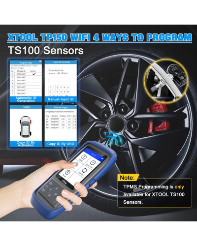 XTOOL TP150 WIFI TPMS Programming Diagnostic Tool Activate All Sensor 