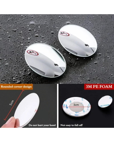 360 Degree Car Blind Spot Rear View Mirror Wide for MG GT HECTOR HS MG