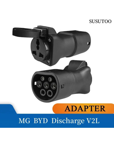 Type2 ICE62196 V2L Adapter Vehicle to Load Discharger Fit for MG BYD 1