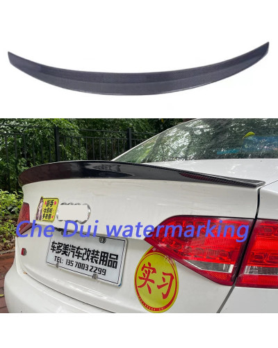 Alerón trasero de fibra de carbono de alta calidad para Audi A4, B8, sedán de 4 puertas, 2009, 2012, estilo Hk