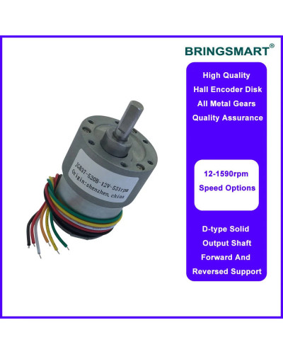 Wholesale JGB37-520B 6-1280 rpm 12v 24v Electric Reversed Motor 6-12v 