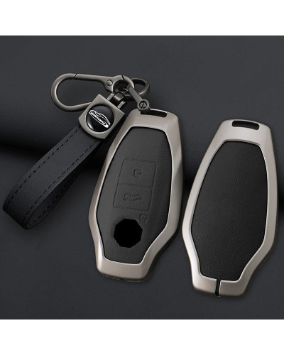 Zinc Alloy Car Key Cover Smart Keyless Remote Control Fobs Case Keychi