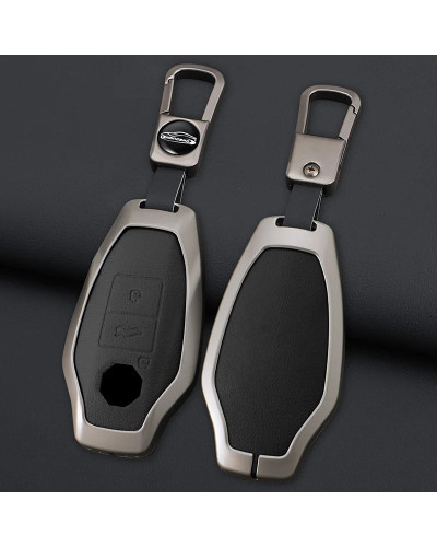 Zinc Alloy Car Key Cover Smart Keyless Remote Control Fobs Case Keychi