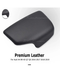 Perilla de palanca de cambios de fibra de carbono LHD, cubierta de palanca de cambios para Audi A4, B9, A5, S5, Q5, Q7, RS4, RS5