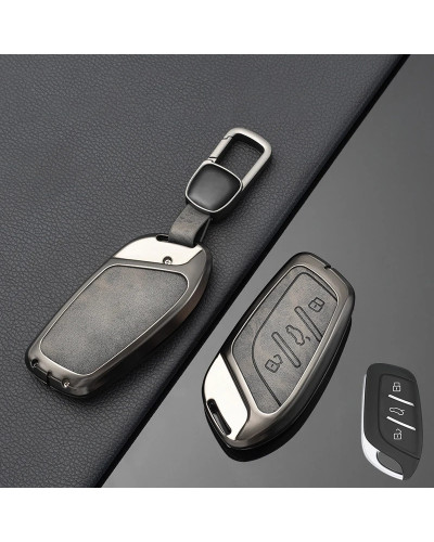 Retro Zinc Alloy Leather for MG ZS EV MG6 HS 5 6 EZS Remote Smart Auto