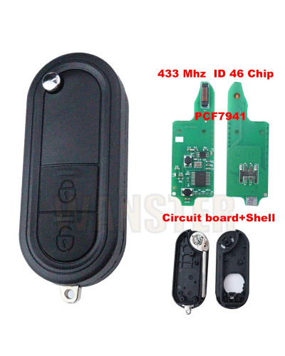 2 Bottons Car Key Fob Case Shell Housing for Mg 3 MG3 2011 2012 2013 2