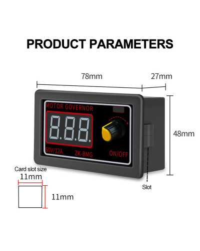 ZK-MG ZK-BMG DC5-30V/9-60V PWM DC Motor Governor Adjustable Speed Enco