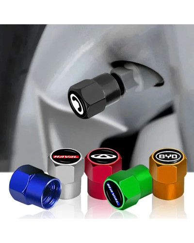 4Pcs Aluminum Car Tire Valve Caps Hexagonal Tire Dust Caps For MG ZS G