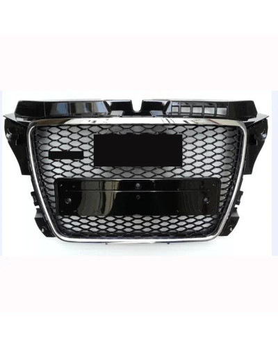 Cubierta de rejilla hexagonal para Audi, parrilla frontal estilo RS3, estilo deportivo, brillante, A3/S3, 8P, 2009, 2010, 2011, 