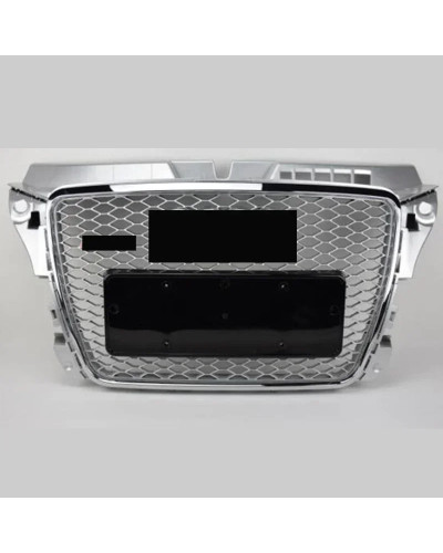 Cubierta de rejilla hexagonal para Audi, parrilla frontal estilo RS3, estilo deportivo, brillante, A3/S3, 8P, 2009, 2010, 2011, 