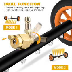 Karcher Sun Joe-Nettoyeur de surface sous châssis de voiture, nettoyeur haute pression, balai à eau, lavage de sol, connecteur r