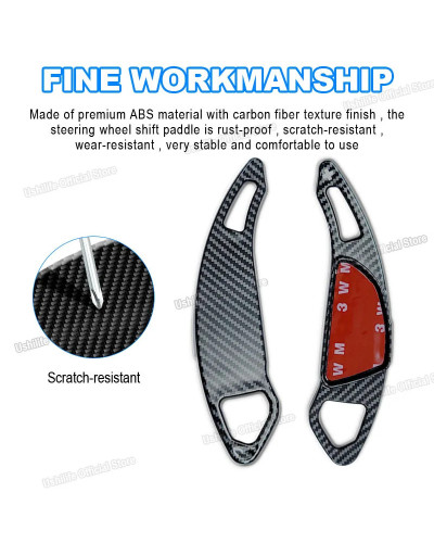 Carbon Fiber Car Steering Wheel Paddle Extension Shifters Shift Sticke