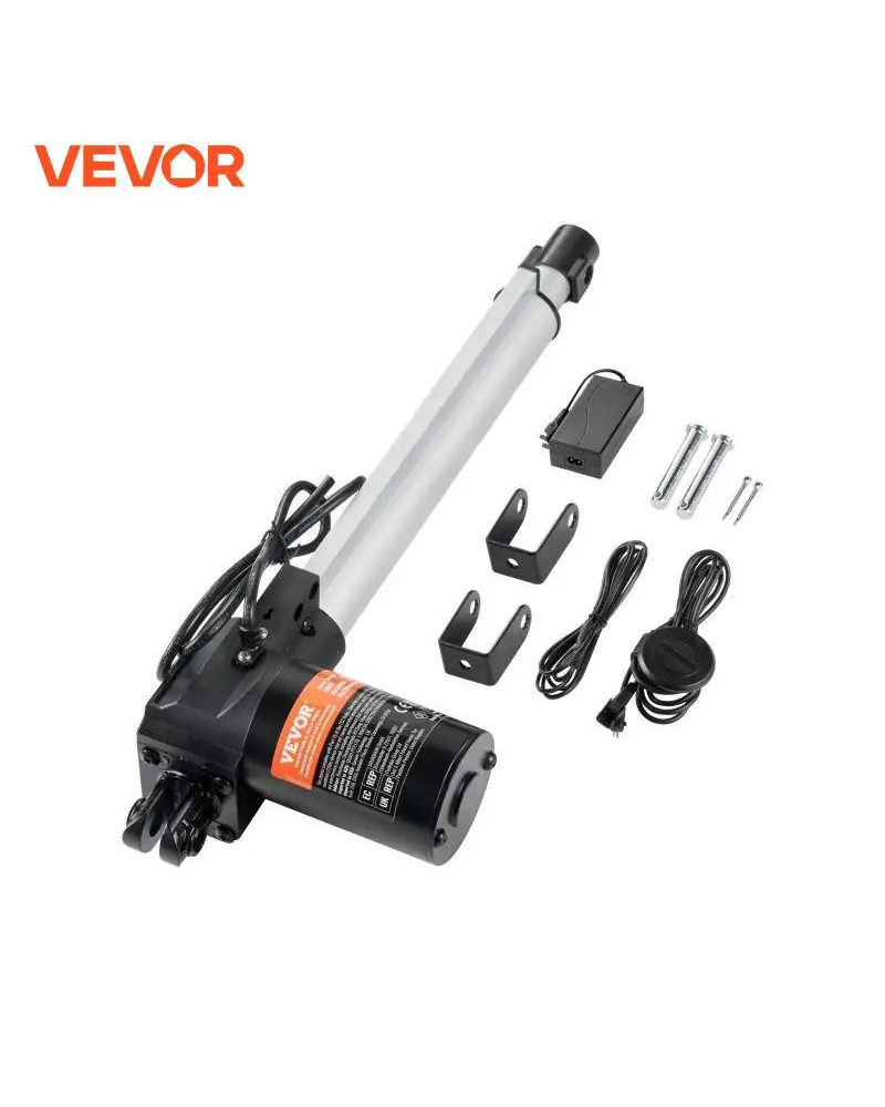 VEVOR 24V Linear Actuator 250mm 300mm 1000N Electric Linear Motor Cont