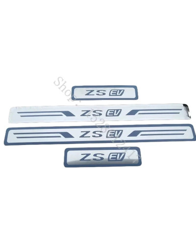 For MG ZS ZS EV HS 2017 2018 2019~2024 Door Sill Scuff Plate Trims Thr