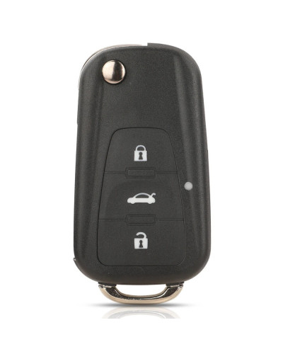 jingyuqin 3 Button Flip Folding Remote Car Key Shell FOB For MG Roewe 