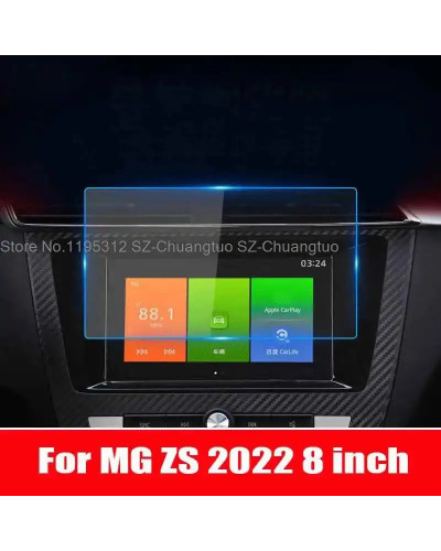 Tempered glass screen protective film For MG ZS 8 inch 2021 2022 Car G