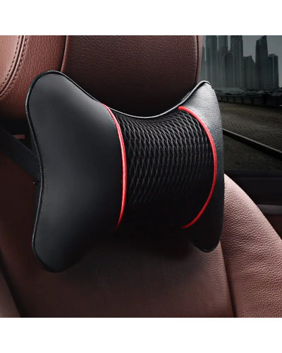 1x Car PU Leather Neck Pillow for MG 3 5 Zs Rx5 Rx6 Rx8 Ev 6 Zx Zst Sw