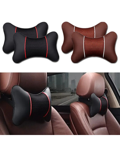 1x Car PU Leather Neck Pillow for MG 3 5 Zs Rx5 Rx6 Rx8 Ev 6 Zx Zst Sw