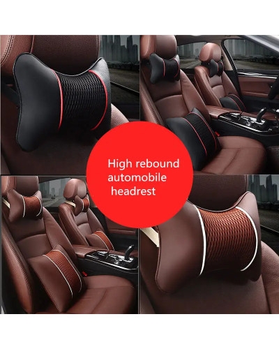 1x Car PU Leather Neck Pillow for MG 3 5 Zs Rx5 Rx6 Rx8 Ev 6 Zx Zst Sw